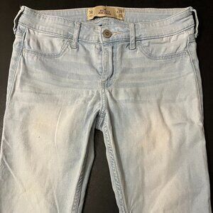 Hollister, juniors, skinny jean leggings, light blue, size 3R